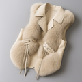 Chaleco de piel noble para invierno