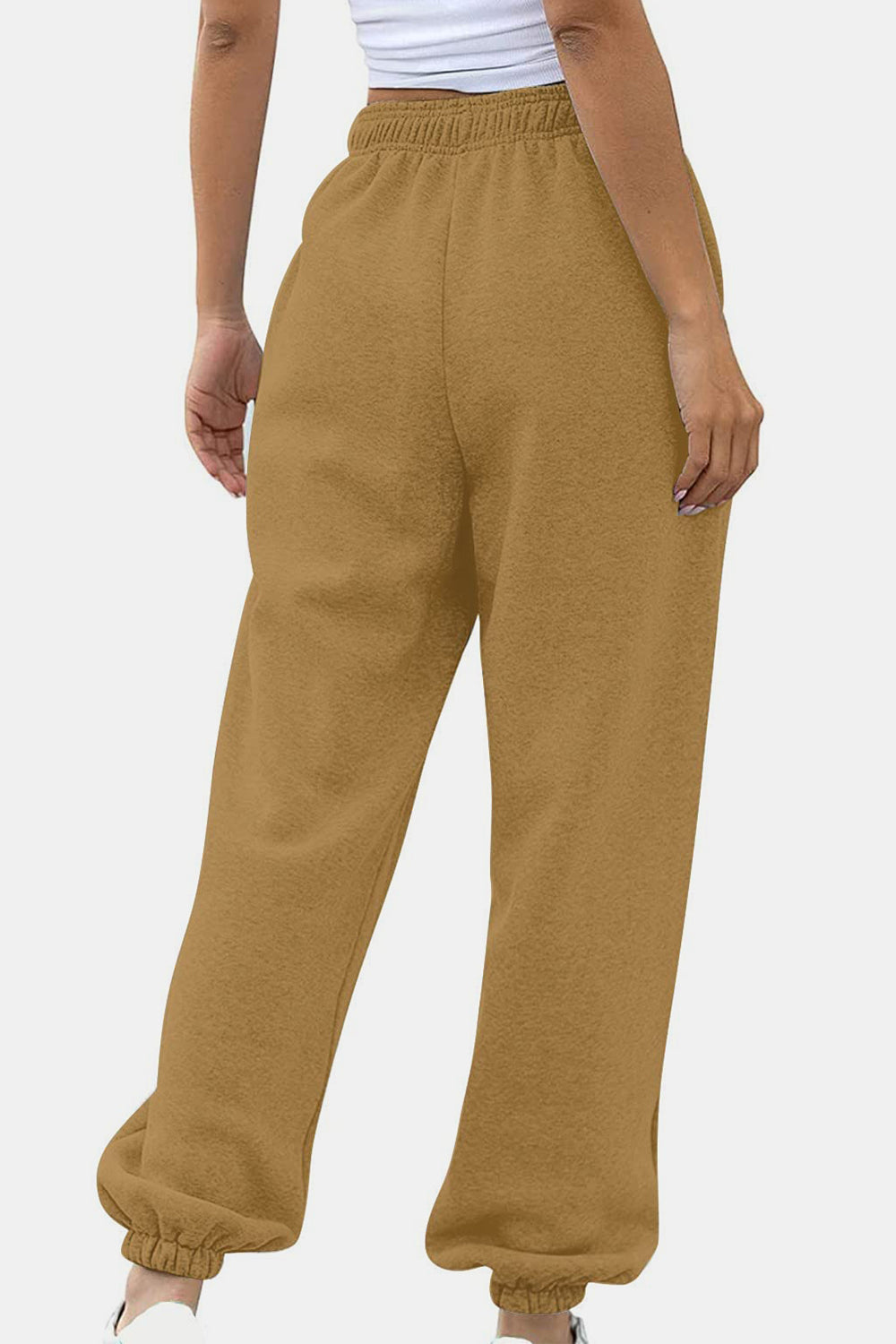 Pantalones jogger con cintura elástica y bolsillos