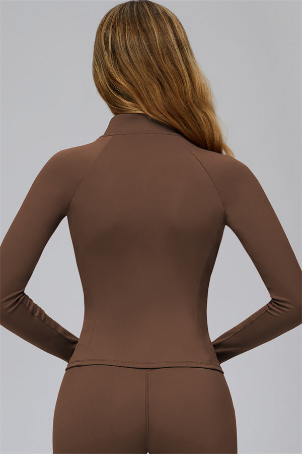 Conjunto de 2 piezas FlexCore Pure: chaqueta con cremallera y leggings acampanados