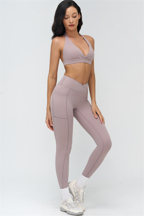 Conjunto de 2 piezas BoldFit: sujetador deportivo y leggings