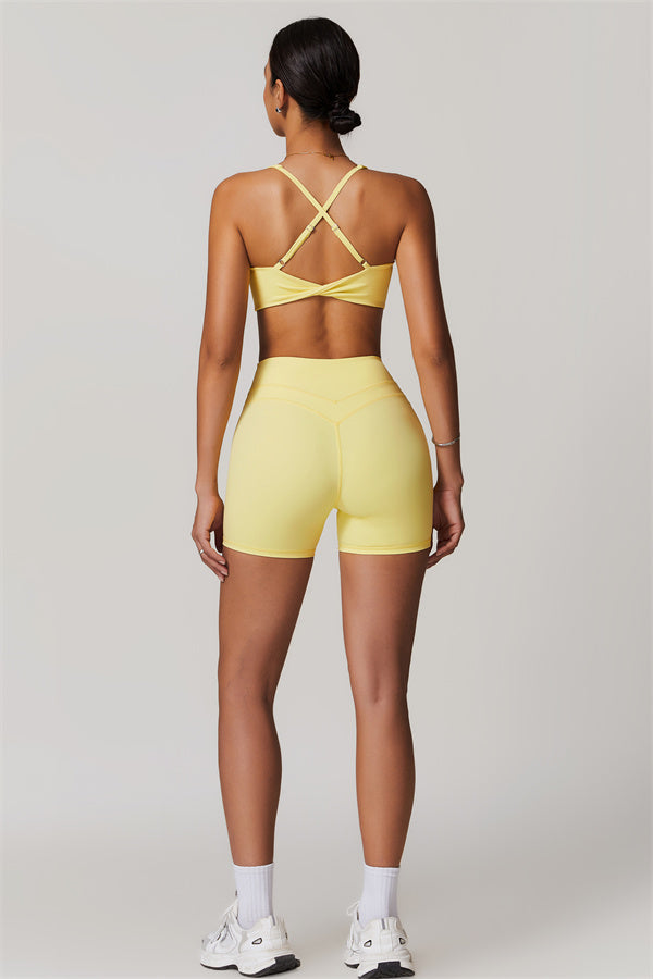 Ensemble 2 pièces Enigma : brassière de sport et short