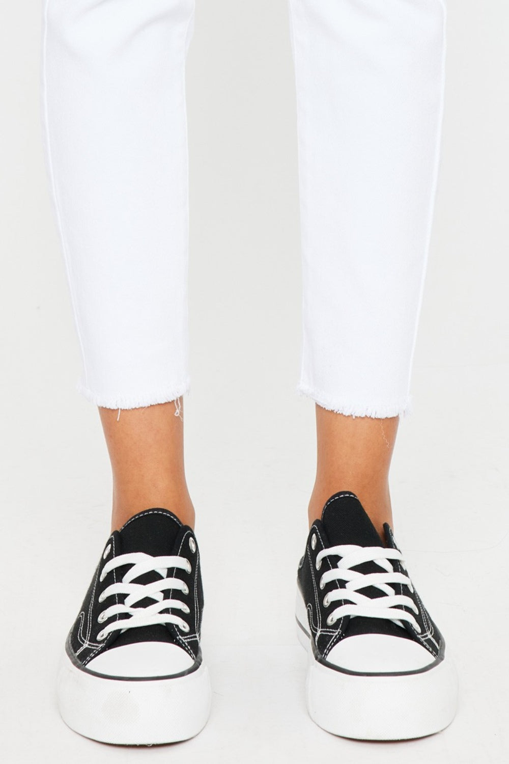 Jeans skinny Kancan de tiro medio y largo al tobillo