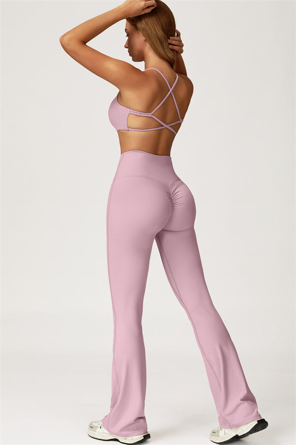 Lily 2-delige set met sport-bh en uitlopende legging