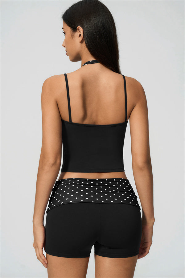 Enliven 2-teiliges Set: Neckholder-Top und Shorts