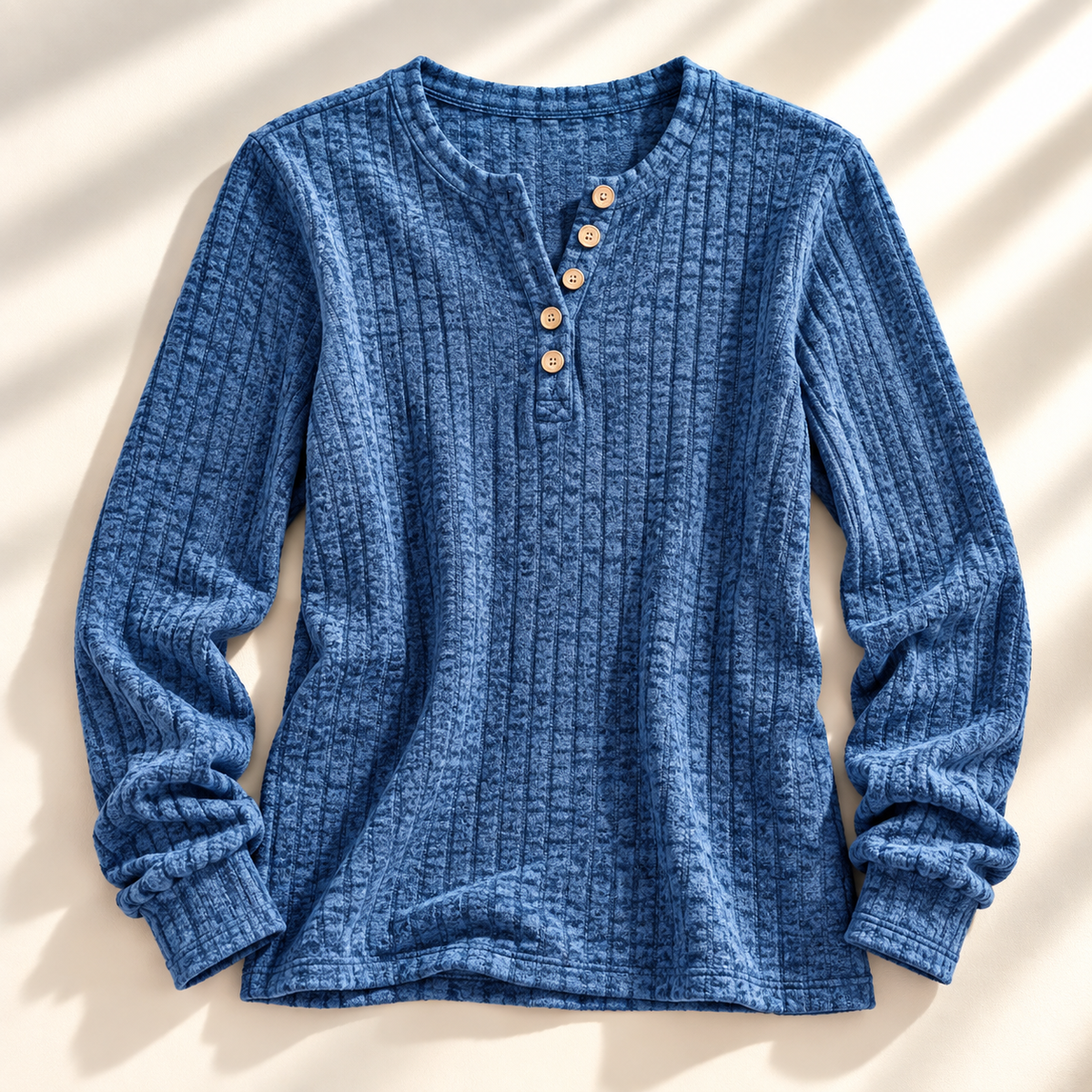 Camiseta henley de canalé Jesse Bell