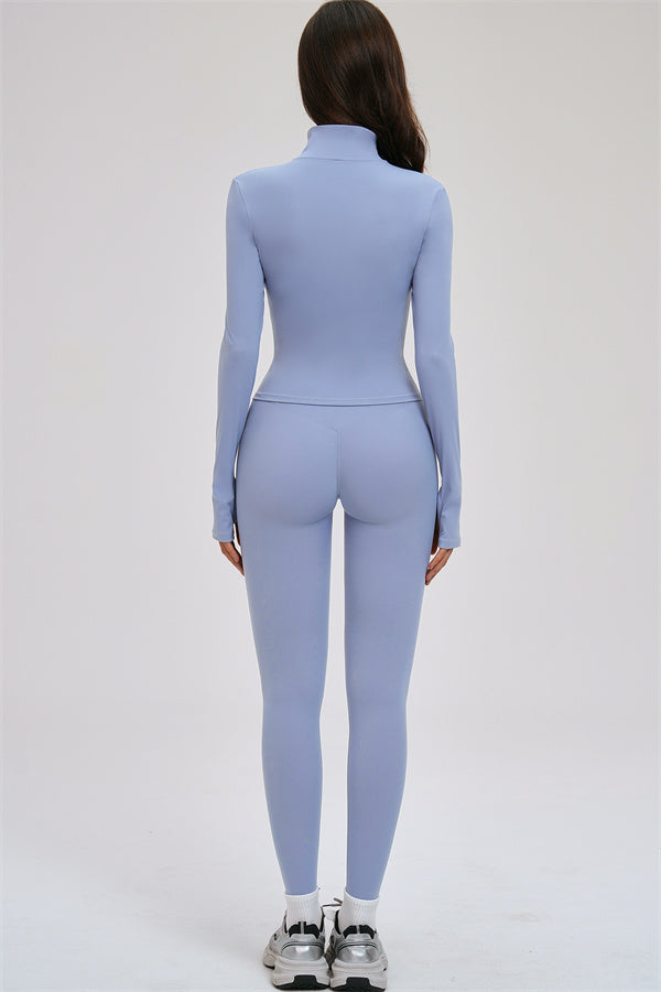 Set da 3 pezzi Kinetic: giacca con zip, reggiseno sportivo e leggings