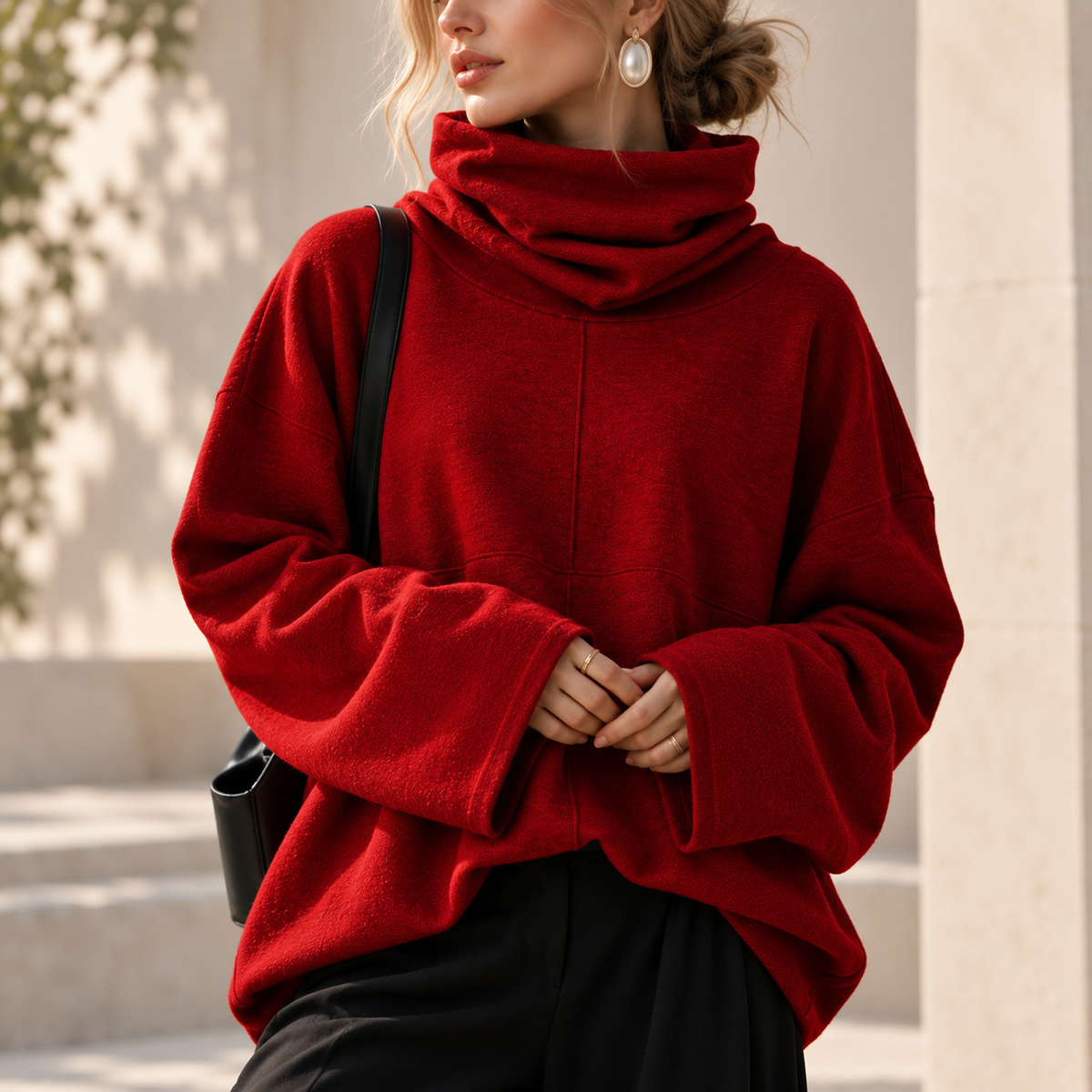 Jersey de punto con cuello distintivo Anabelle