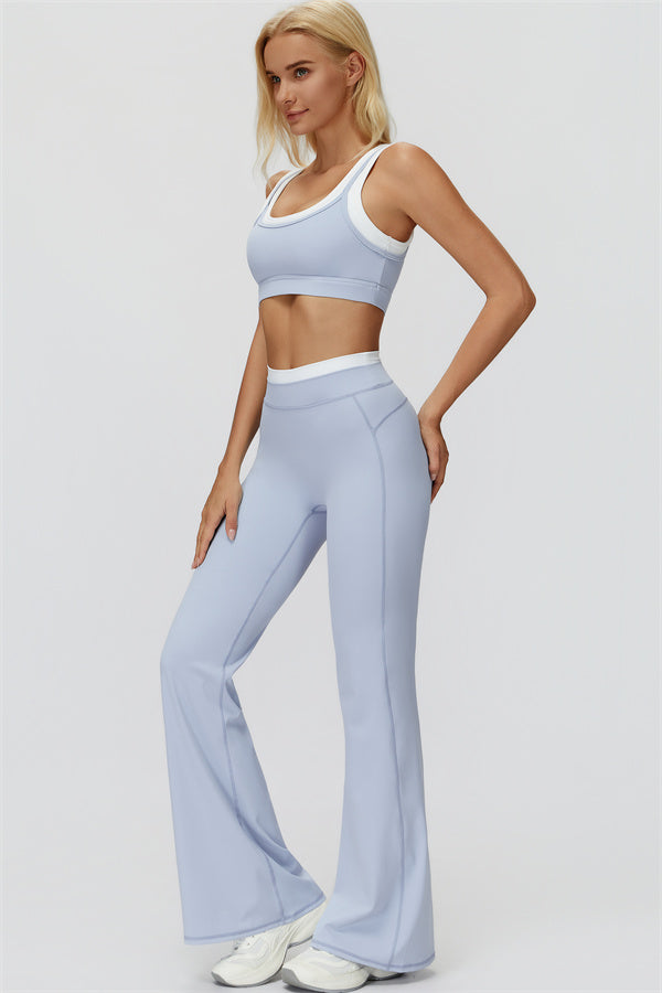 Conjunto Canyon de 2 piezas: sujetador deportivo y leggings acampanados