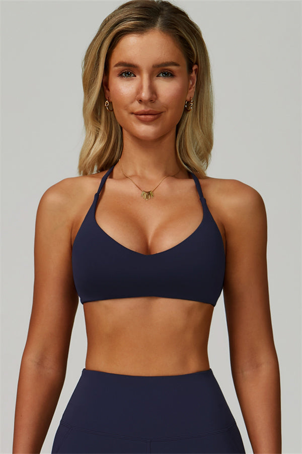 Sportliches, gewagtes 2-teiliges Set mit Racerback-BH und Leggings