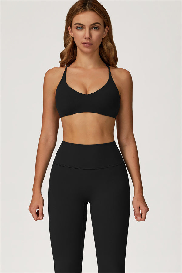 Lily 2-delige set met sport-bh en uitlopende legging