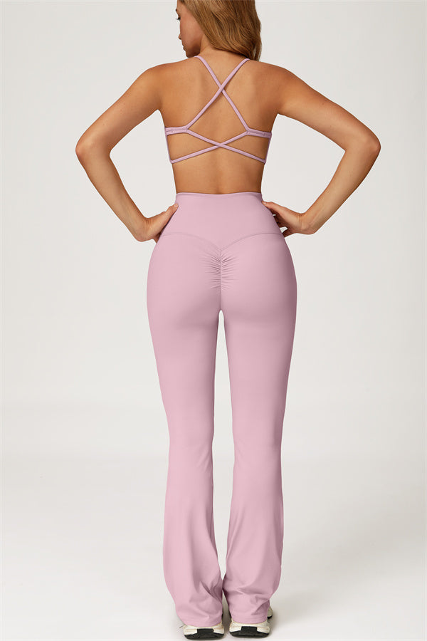 Lily 2-delige set met sport-bh en uitlopende legging