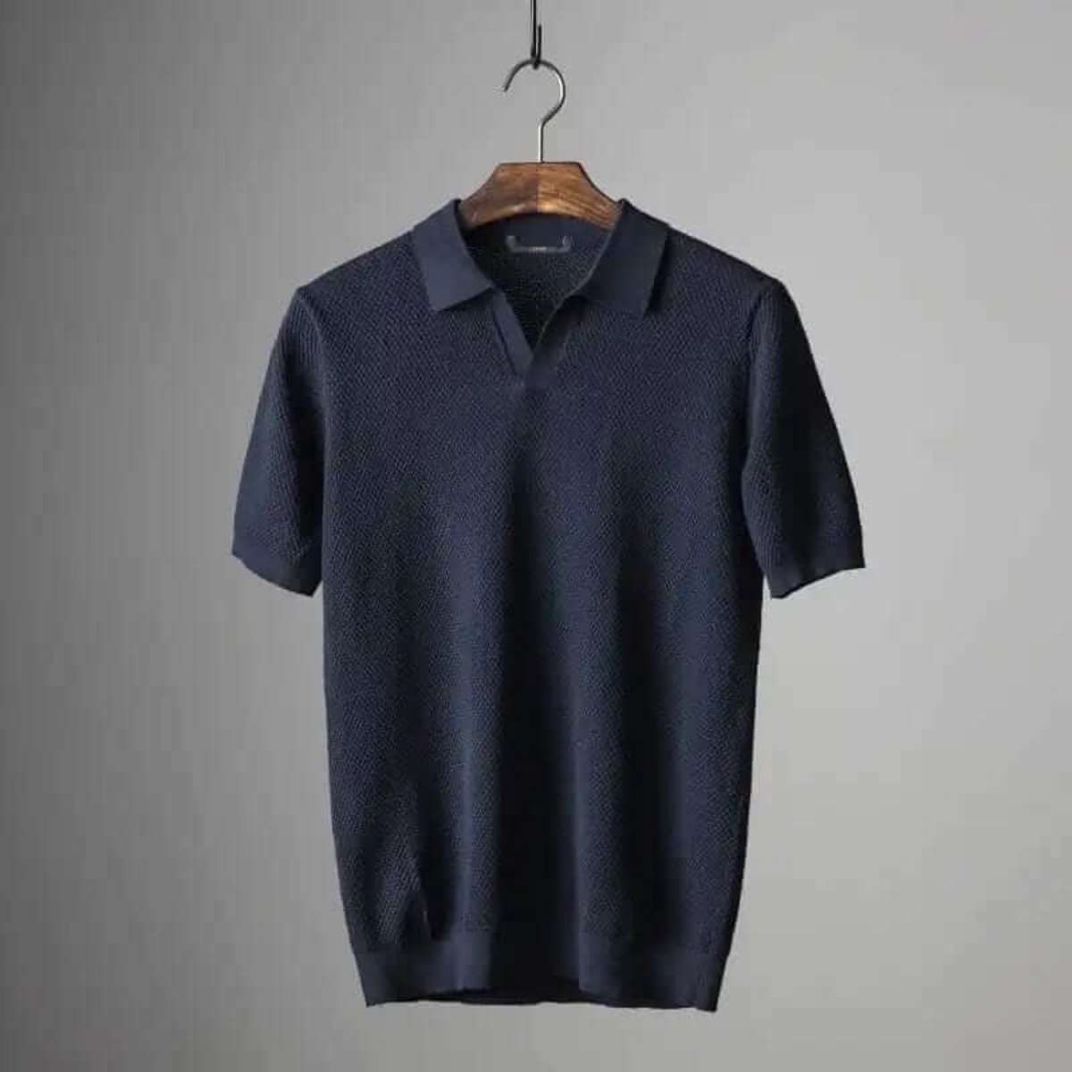 Polo Wesley de punto gofrado