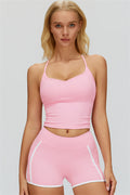 Conjunto Whisper de 2 piezas: top corto y shorts