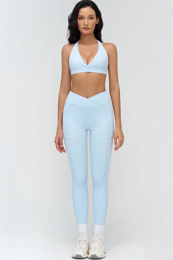 Conjunto de 2 piezas BoldFit: sujetador deportivo y leggings