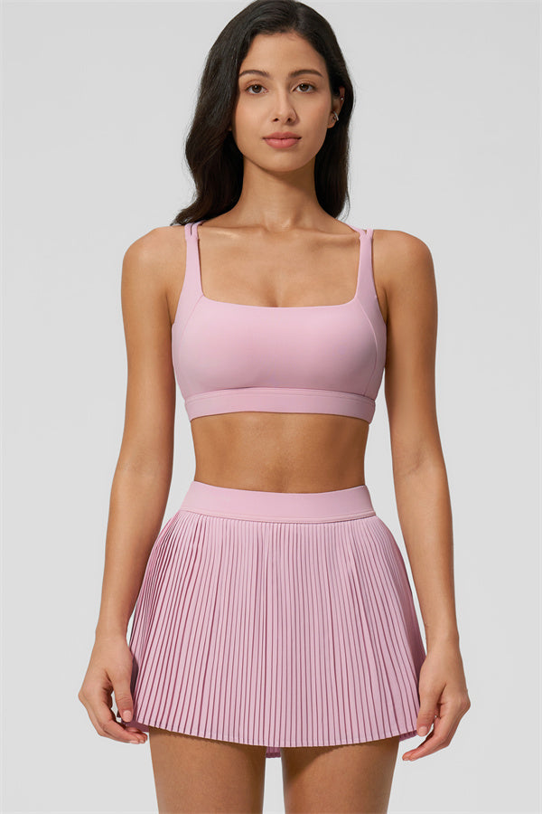 Conjunto de 2 piezas Balance: sujetador deportivo y falda de tenis