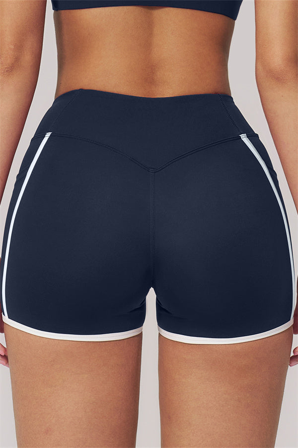 Conjunto de 2 piezas Clarity con sujetador deportivo de tirantes dobles y shorts