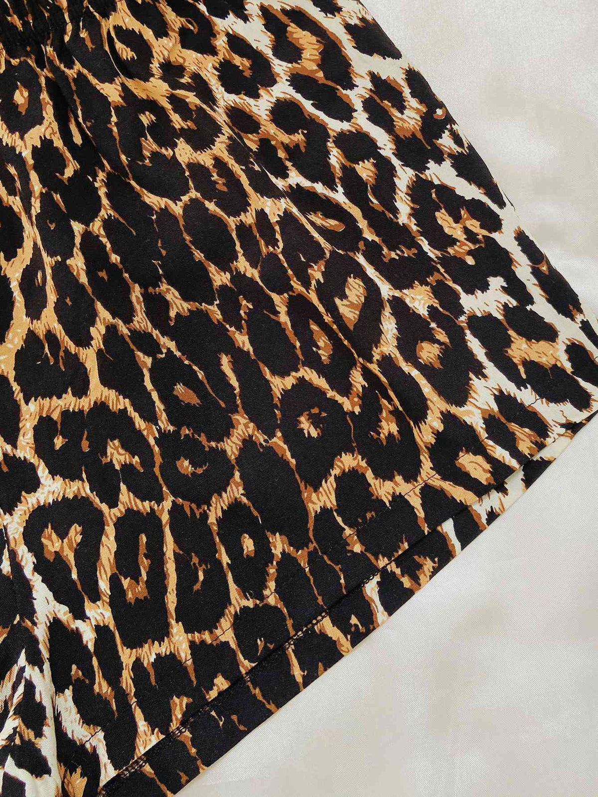 Leopard Lip Graphic Top and Shorts Lounge Set  Shop One Place