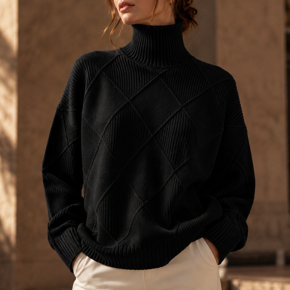 Jersey de cuello alto Signature Anabelle