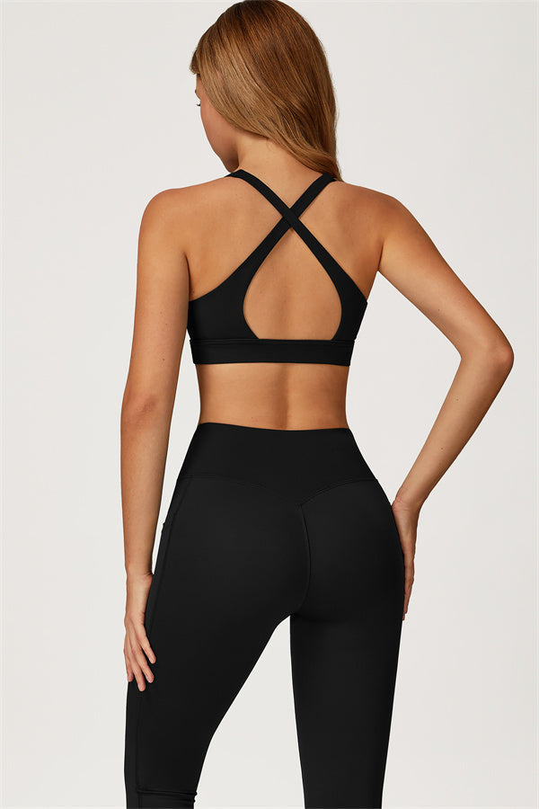 Conjunto de 2 piezas Glacier: sujetador deportivo y leggings