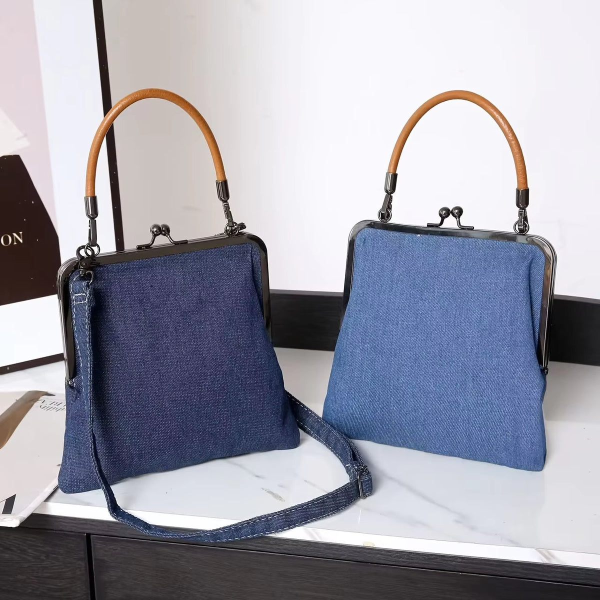 Bolso de hombro de mezclilla
