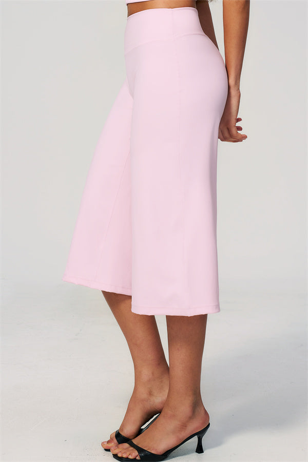 Natalia 2-piece set with half-sleeve top and wide-leg shorts