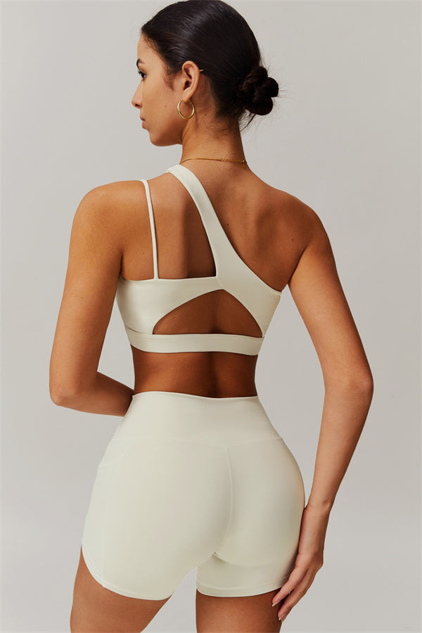 Ensemble 2 pièces Blissful Rose : brassière de sport et short