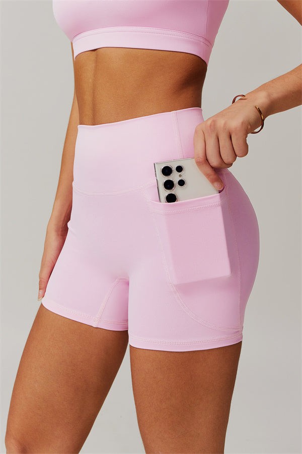 Ensemble 2 pièces Blissful Rose : brassière de sport et short