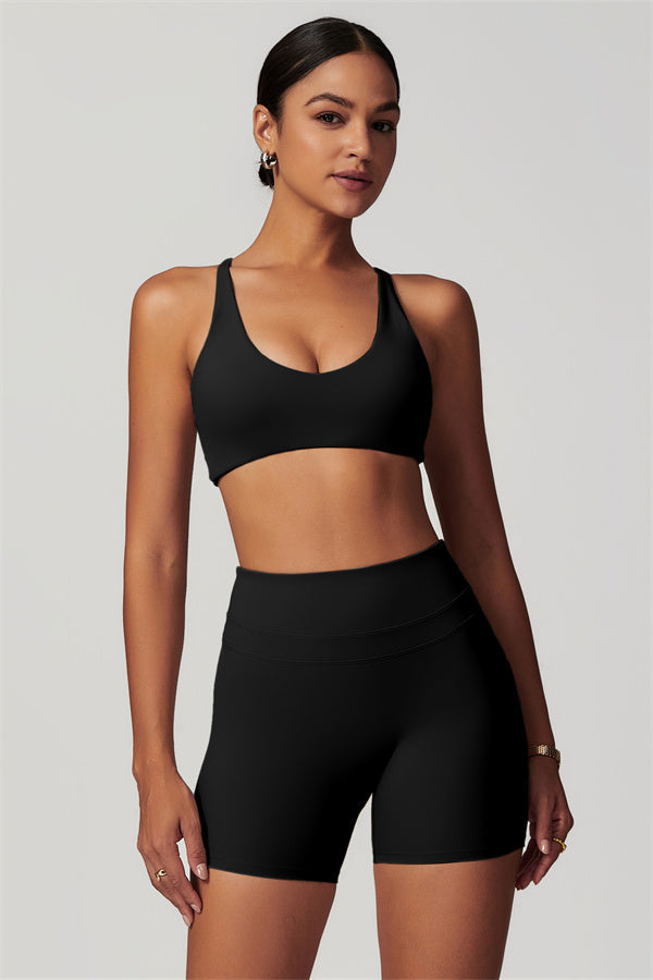 Ensemble 2 pièces Enigma : brassière de sport et short