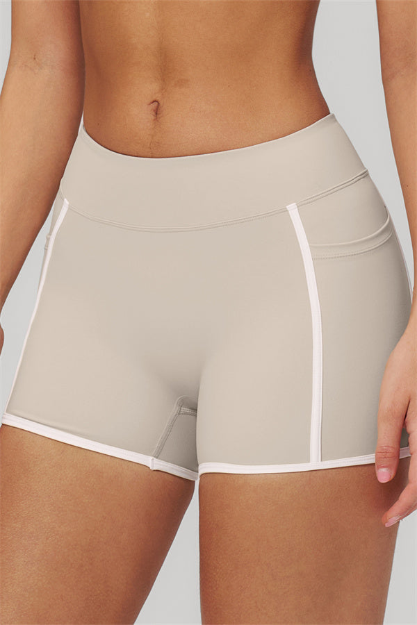 Conjunto de 2 piezas Clarity con sujetador deportivo de tirantes dobles y shorts