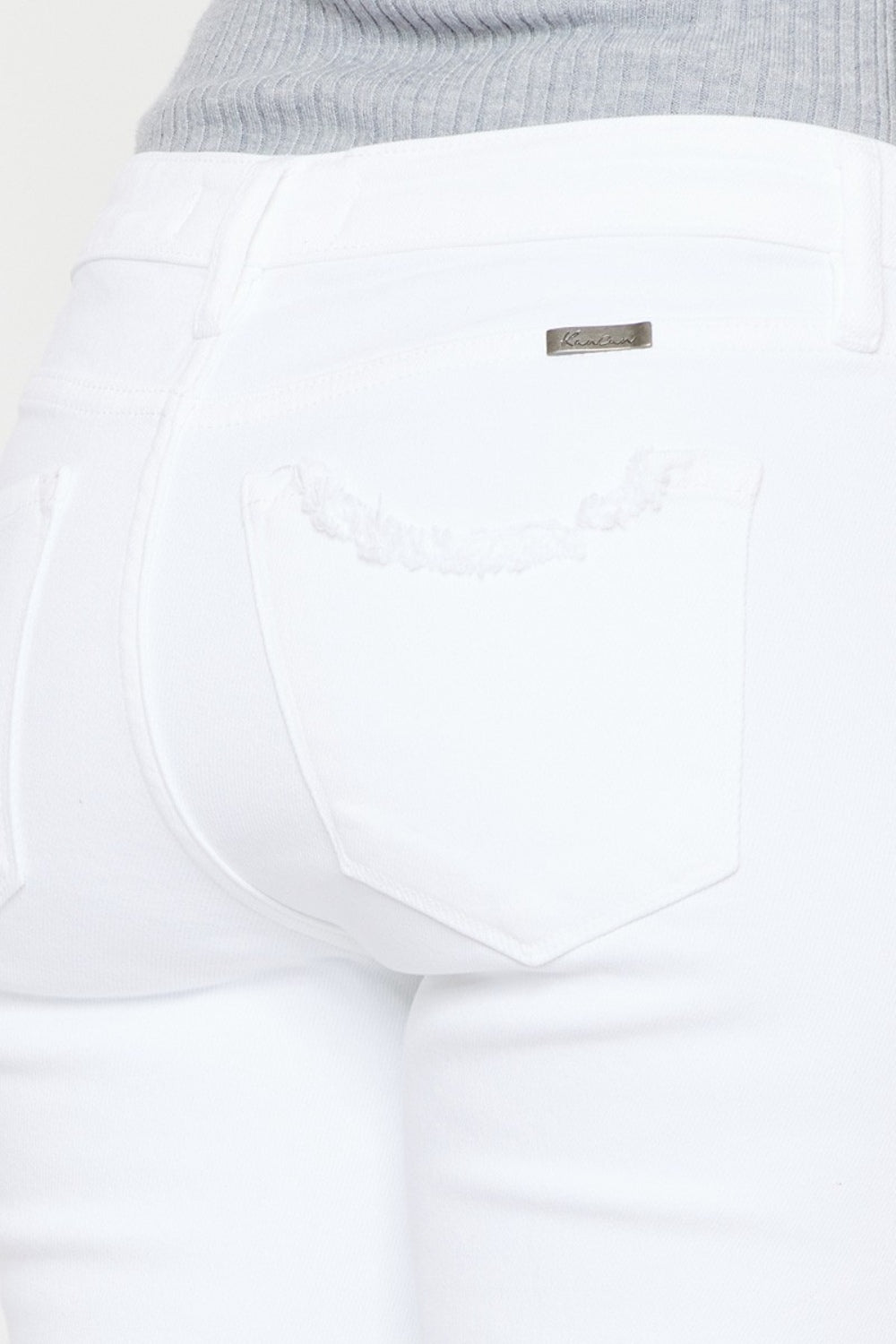 Jeans skinny Kancan de tiro medio y largo al tobillo