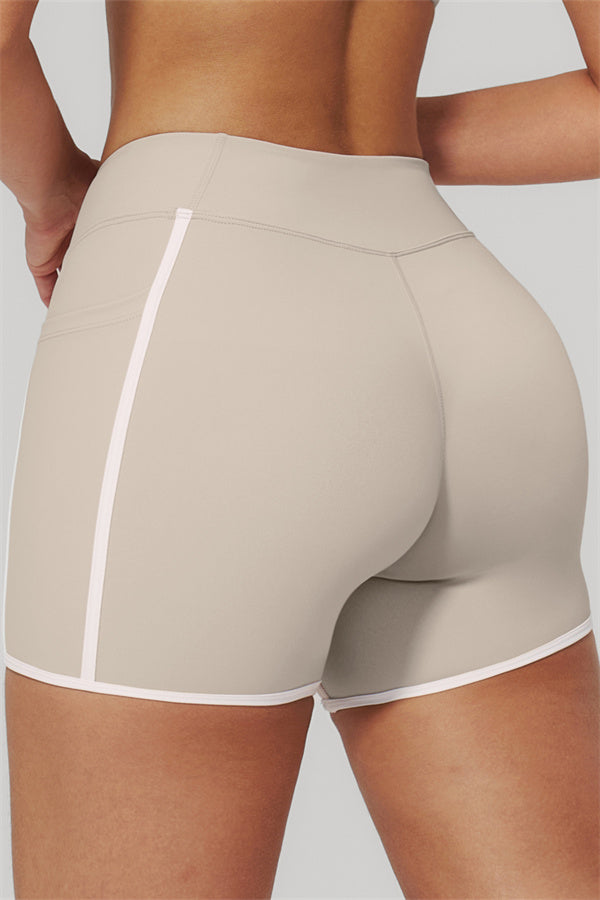 Conjunto de 2 piezas Clarity con sujetador deportivo de tirantes dobles y shorts