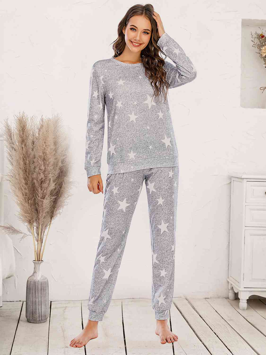 Star Top and Pants Lounge Set  Shop One Place