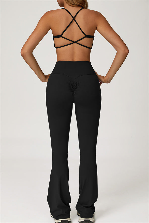 Lily 2-delige set met sport-bh en uitlopende legging