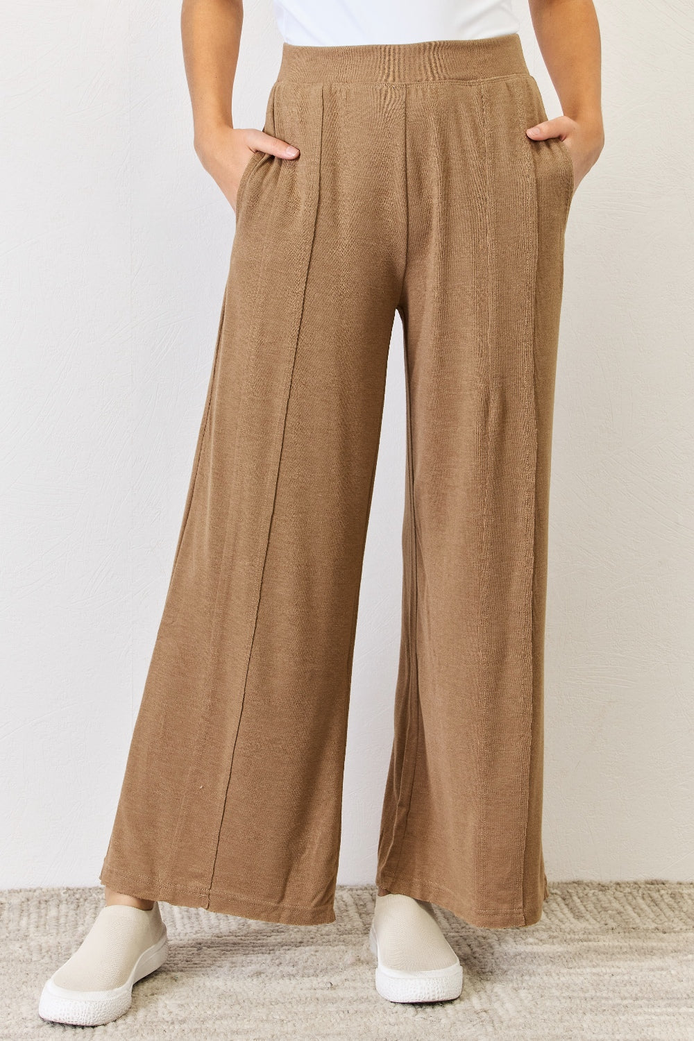 RISEN Pantalones de pierna ancha ultrasuaves