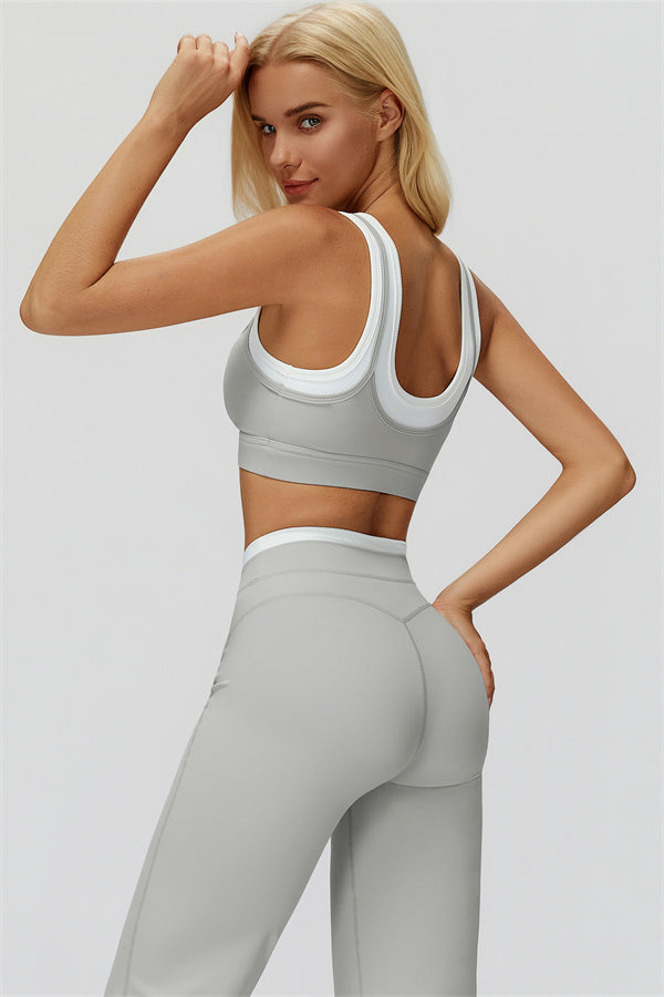 Conjunto Canyon de 2 piezas: sujetador deportivo y leggings acampanados