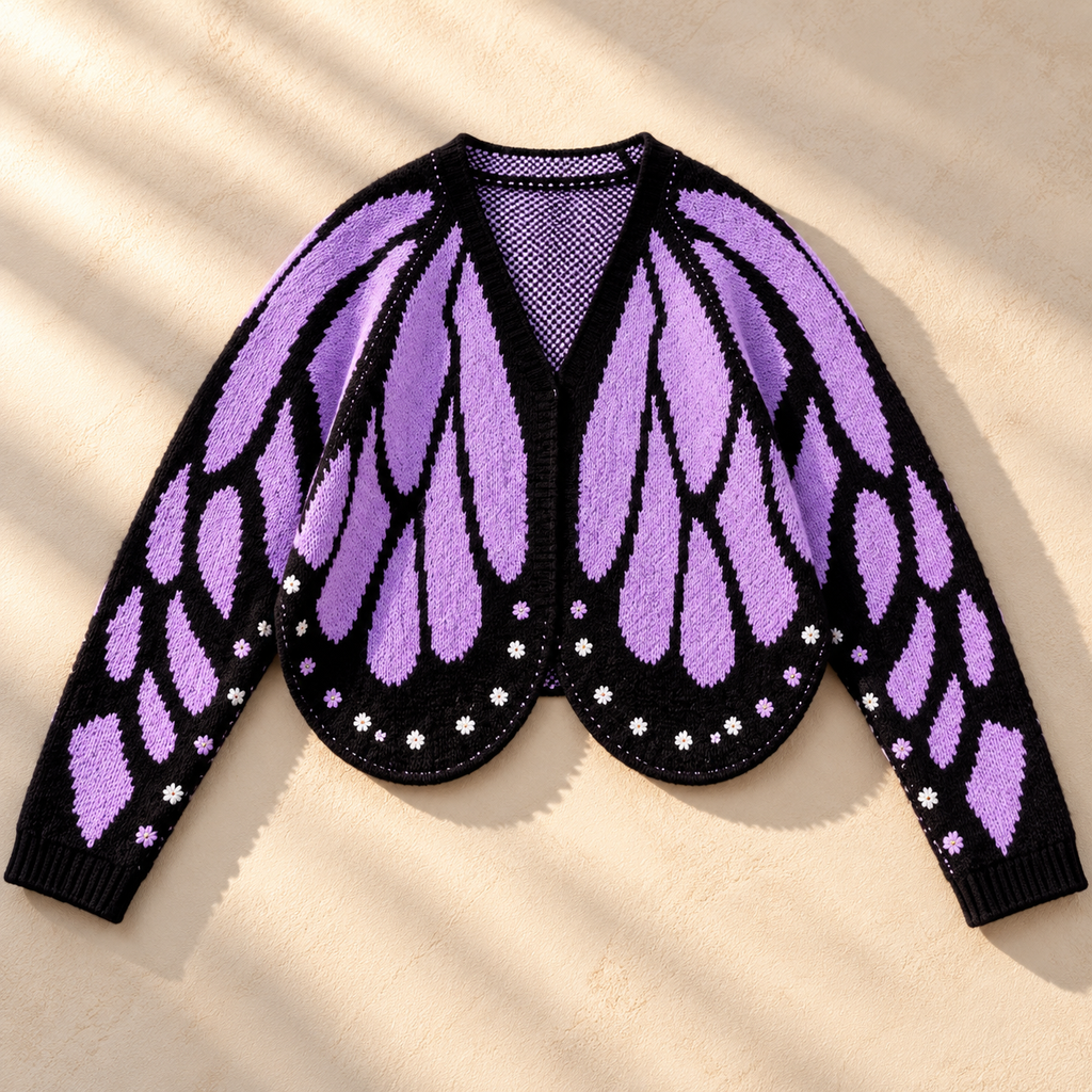 Cárdigan Vanessa de mariposas