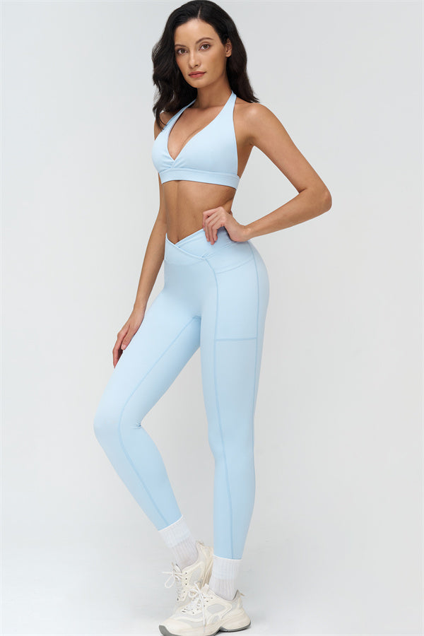 Conjunto de 2 piezas BoldFit: sujetador deportivo y leggings