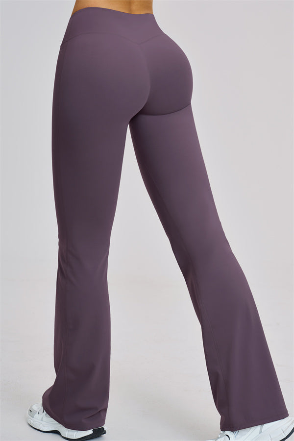 Conjunto de 2 piezas Zestful: top de tirantes y leggings acampanados