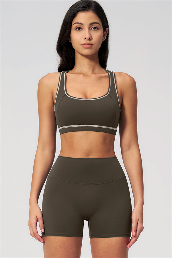 Conjunto de 2 piezas Venus: sujetador deportivo y shorts