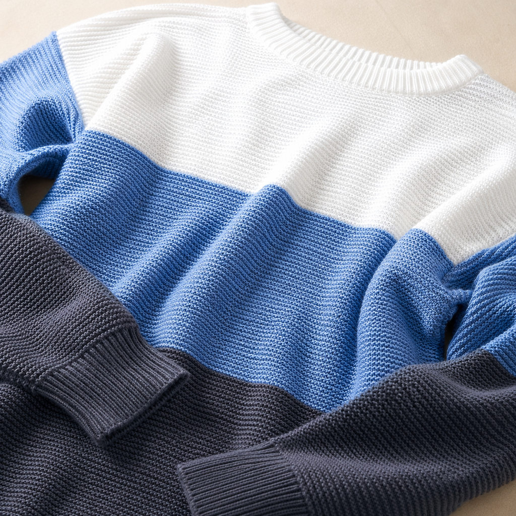 Prenda de punto con bloques de color Frances Signature