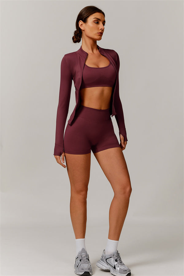 Conjunto Nova Luxe de 2 piezas: chaqueta y shorts