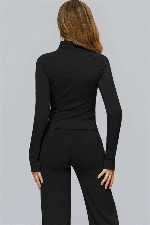 Conjunto de 2 piezas FlexCore Pure: chaqueta con cremallera y leggings acampanados