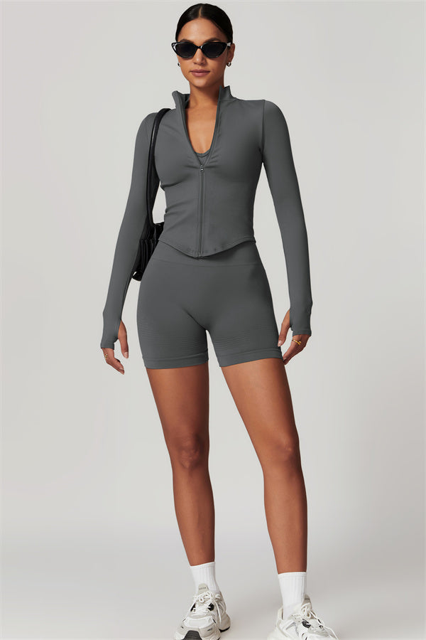 Conjunto Delight de 2 piezas: chaqueta y shorts