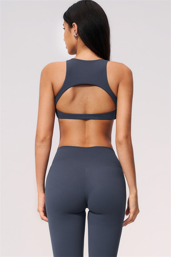Ensemble 2 pièces Twirl : brassière de sport dos nu et legging corsaire