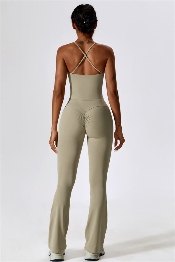 Lily Belle 2-teiliges Set: Sport-BH und ausgestellte Leggings