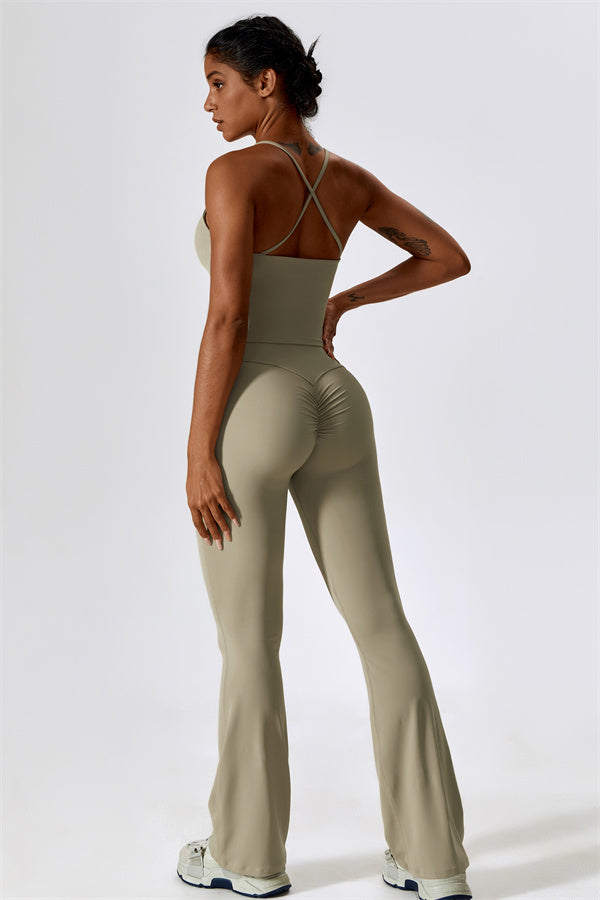 Lily Belle 2-teiliges Set: Sport-BH und ausgestellte Leggings