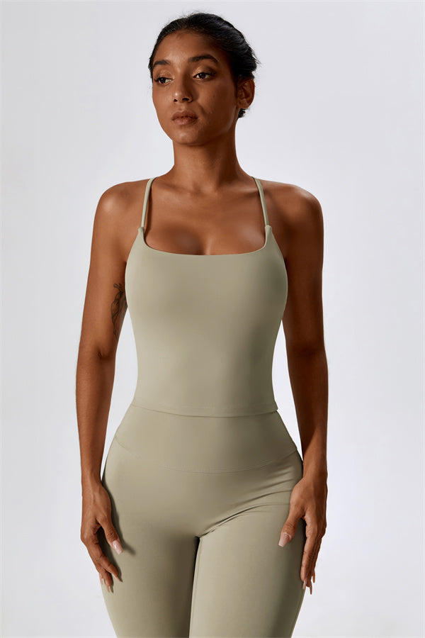 Lily Belle 2-teiliges Set: Sport-BH und ausgestellte Leggings