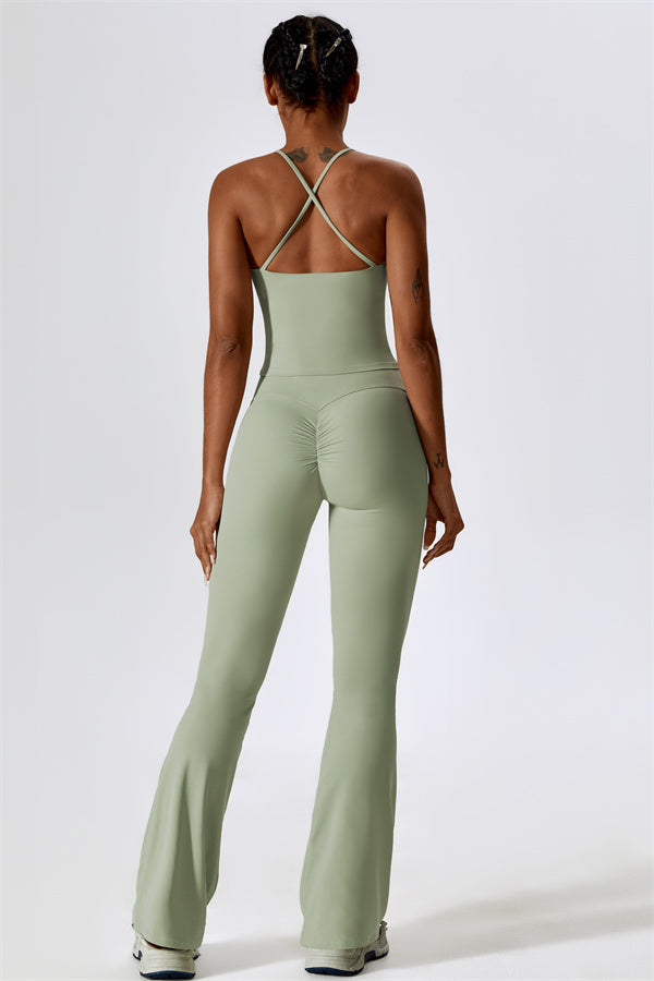 Lily Belle 2-teiliges Set: Sport-BH und ausgestellte Leggings