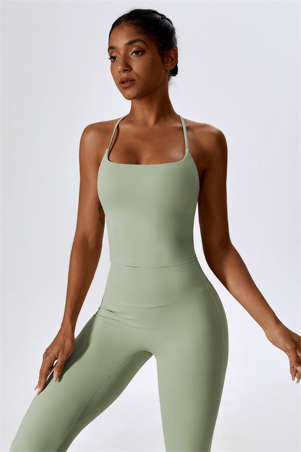 Lily Belle 2-teiliges Set: Sport-BH und ausgestellte Leggings