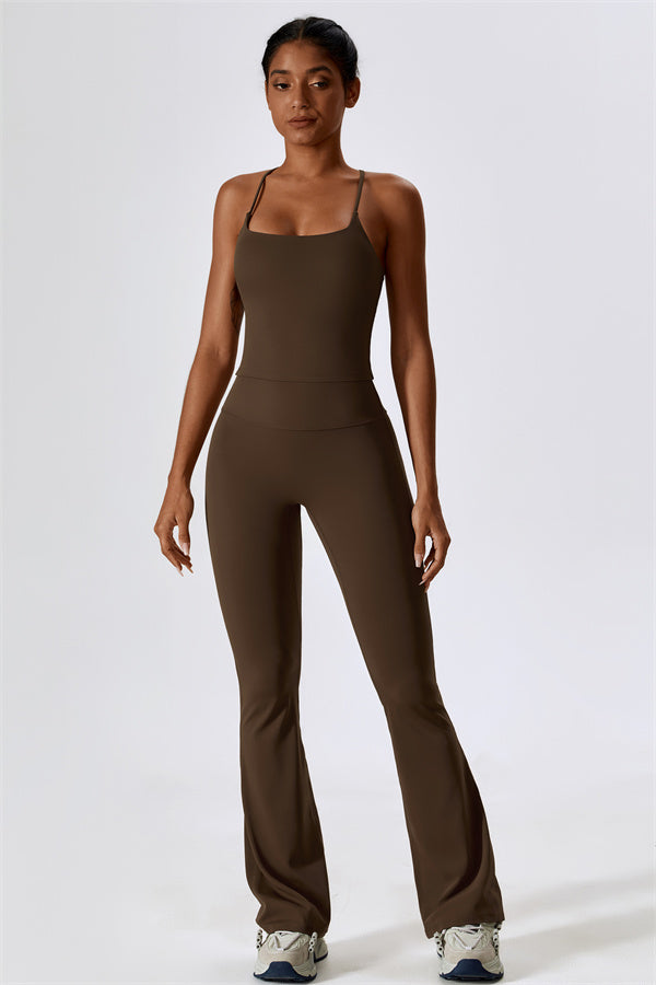 Lily Belle 2-teiliges Set: Sport-BH und ausgestellte Leggings